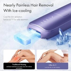 Ice-Cooling Purple IPL Hair Removal Device